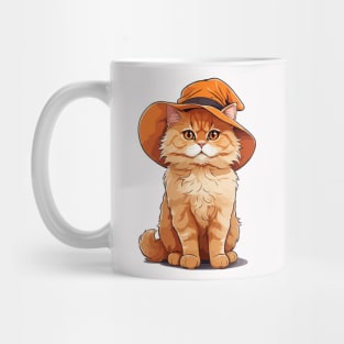 Orange Hat Cat Mug